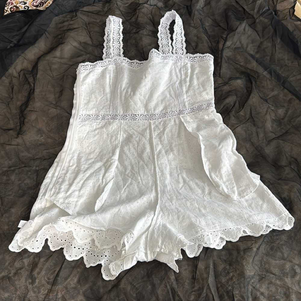 Charo Ruiz White Eyelet Lace Garment - Picture 10 of 12
